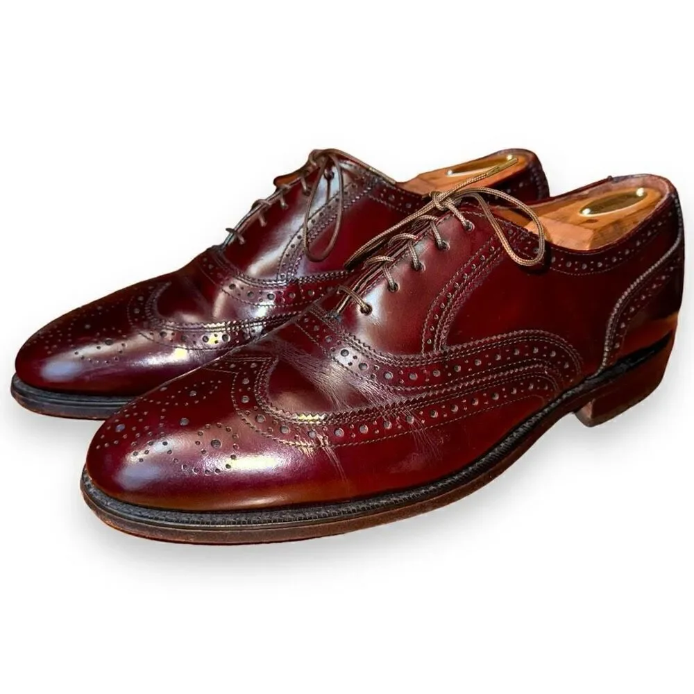 Hanover Handmade in USA Wingtip Oxford Dress Shoes 9.5